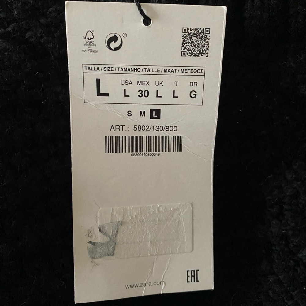 Zara CROPPED KNIT SWEATER - Picture 9 of 10